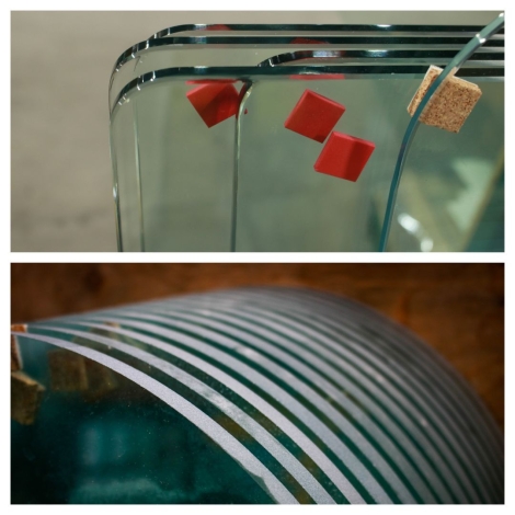 Custom architectural glass from All Team Glass & Mirror Ltd. in Woodbridge, Ontario.